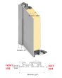 LIM C13 double - solidne aluminiowe podwójne drzwi wejściowe