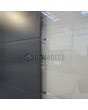 LIM AP06 double - aluminiowe podwójne drzwi wejściowe na zawiasach ze szkłem