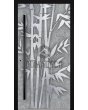 Front door with Bamboo texture of milled metal