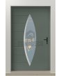 PIVOT C11 - ekskluzywne aluminiowe drzwi pivot z owalnym szkłem