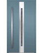 LIM C21 - aluminiowe drzwi wejściowe z drewnianym dekorem