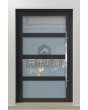 PIVOT C9 - przeszklone aluminiowe drzwi pivot
