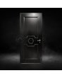 Black classic design aluminum door for home