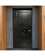 Black classic design aluminum door for home