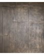 PIVOT M24 - Aluminiowe drzwi pivot z brązowym ciekłym metalem