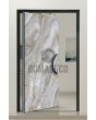 PIVOT Grigio - aluminiowe drzwi pivot pokryte spiekiem kwarcowym grigio