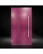 purpurowe aluminiowe drzwi wejściowe pivot