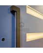 PIVOT 39 - aluminiowe drzwi pivot z aluminiowym zawieszeniem