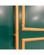 LIM CL05 -  drzwi aluminiowe w starym stylu z aluminiowymi ramkami
