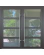 LIM C9 double - podwójne szklane aluminiowe drzwi wejściowe