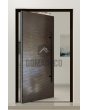 PIVOT M16 - aluminiowe drzwi wejściowe pivot pokryte brązowym ciekłym metalem