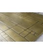 LIM M18 - aluminiowe drzwi wejściowe pokryte ciekłym metalem w kolorze żółtego mosiądzu