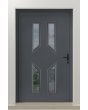 PIVOT CL11 - przeszklone tradycyjne aluminiowe drzwi pivot z ozdobną ramą