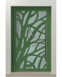 LIM G4 - Szklane wejściowe drzwi aluminiowe z panelem dekoracyjnym