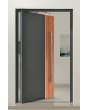 PIVOT V22 - drzwi wejściowe aluminiowe z dekorem drewnianym