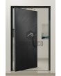 PIVOT V63 - aluminiowe drzwi wejściowe pivot z frezowanym wzorem