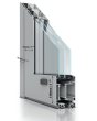 LIM-BATCH GLASS double S - drzwi wejściowe aluminiowe mleczne z przezroczystym dekorem