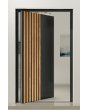 PIVOT RAIL3 - aluminiowe drzwi pivot z pionowymi listwami z profili aluminiowych