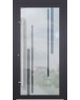 LIM-BATCH Glass S10 - drzwi wejściowe aluminiowe z przezroczystym dekorem