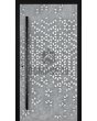 LIM Squares - aluminiowe drzwi wejściowe pokryte ciekłym metalem