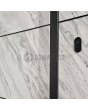 LIM V42 double - Aluminiowe podwójne drzwi wejściowe pokryte teksturą białego kamienia