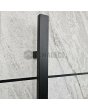 LIM V42 double - Aluminiowe podwójne drzwi wejściowe pokryte teksturą białego kamienia