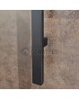 LIM V53 - aluminiowe drzwi wejściowe pokryte spiekiem kwarcowym w kolorze rdzy