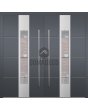 LIM W322 double - aluminiowe podwójne drzwi antywłamaniowe z przeszkleniem