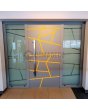 LIM W360 - nowoczesne aluminiowe drzwi wejściowe z paskami