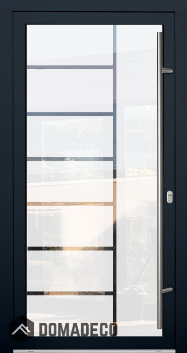 LIM-BATCH Glass S7 - drzwi zewnętrzne z przeźroczystym dekorem
